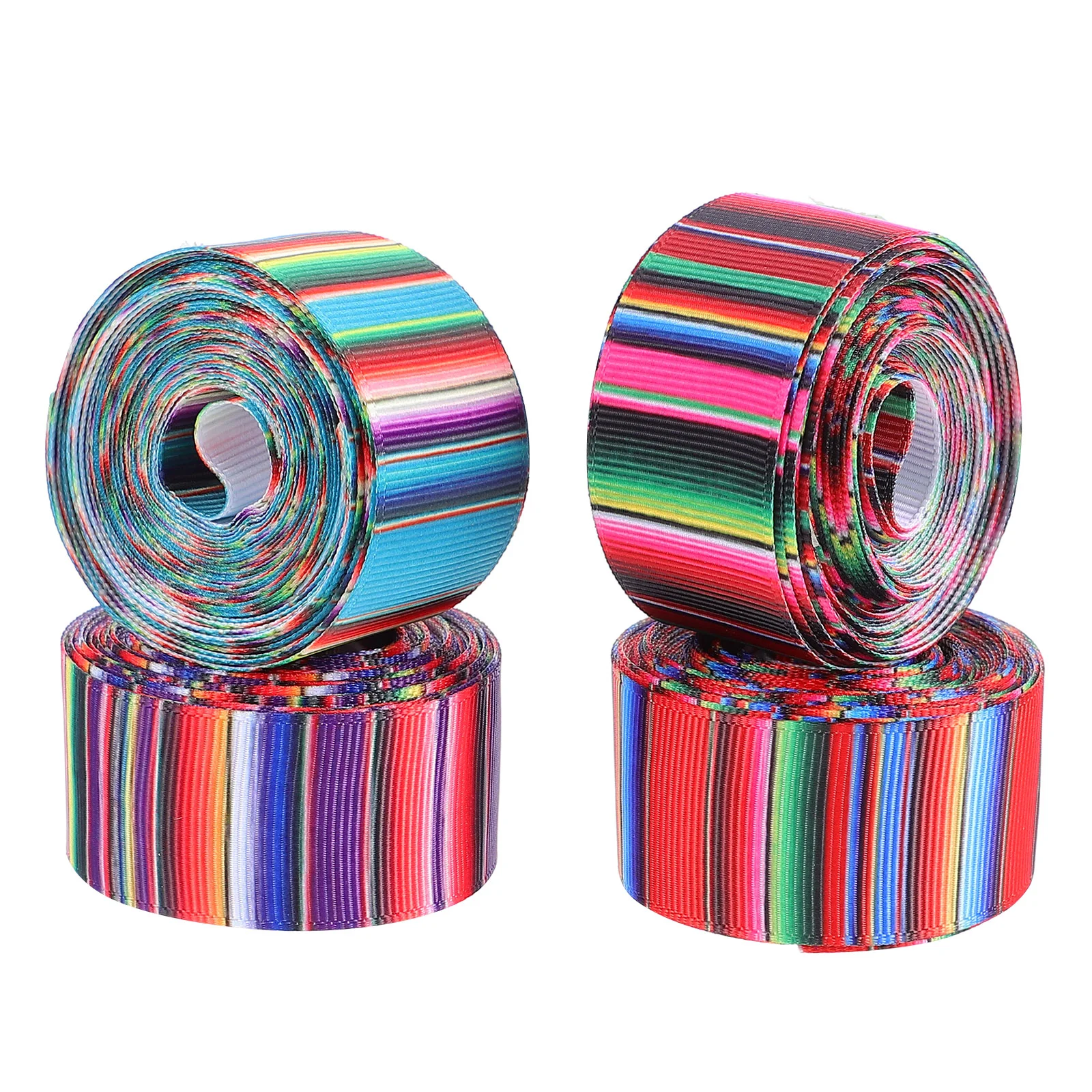 

Лента радужного цвета в 4 рулонах, декоративная лента «сделай сам», лента ручной работы
