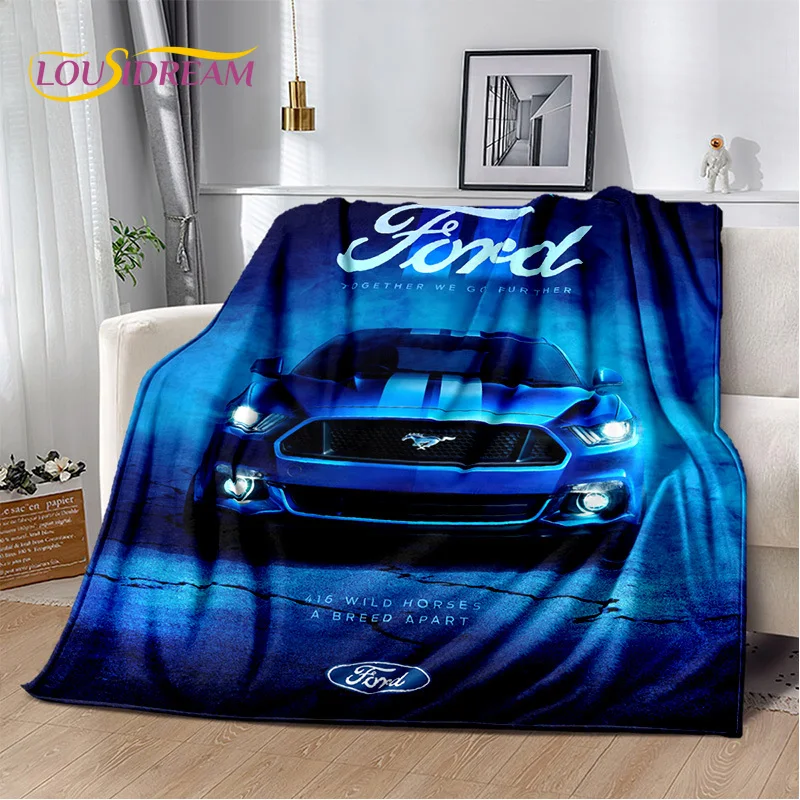 Одеяло классическое 3D F-Ford GTR Mustang мягкие автомобильные одеяла удобное покрывало