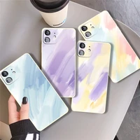 colorful gradient rainbow phone case for iphone 11 pro 13 12 mini max 7 8 plus 6s x xs xr soft silicon shockproof cover coque