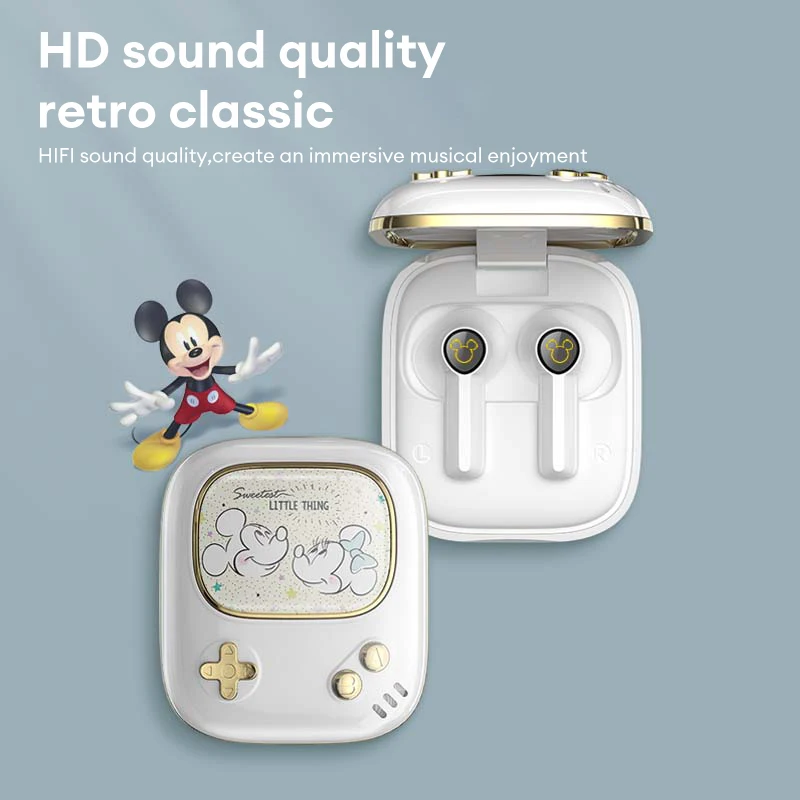 

Disney Original FX-996 Wireless Earphones Bluetooth 5.2 Type-C Waterproof Headset Stereo HIFI Music Long Standby Sport Earbuds