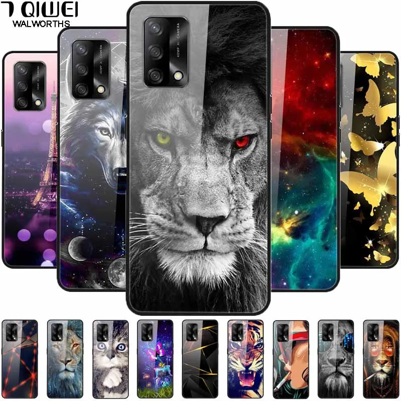 Для Oppo Reno 6 Lite чехол из закаленного стекла Твердый для Reno6 2022 роскошный защитный