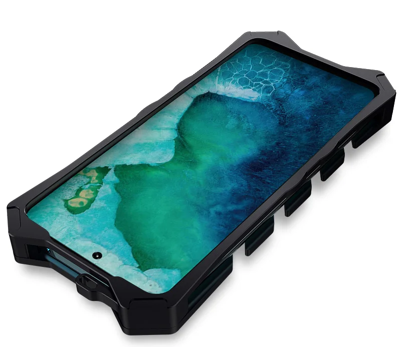 Original Zimon Aluminum Metal Body Cover Fundas For Xiaomi Redmi K40 Pro Case Coque Back Cover Shockproof Phone Protective Shell