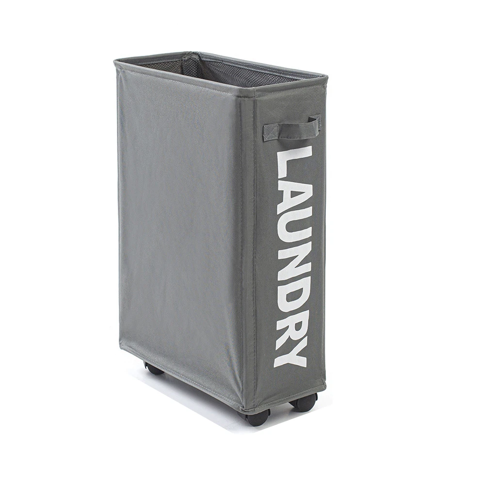 Корзина для белья с колесами большая вместительная корзина хранения коврика