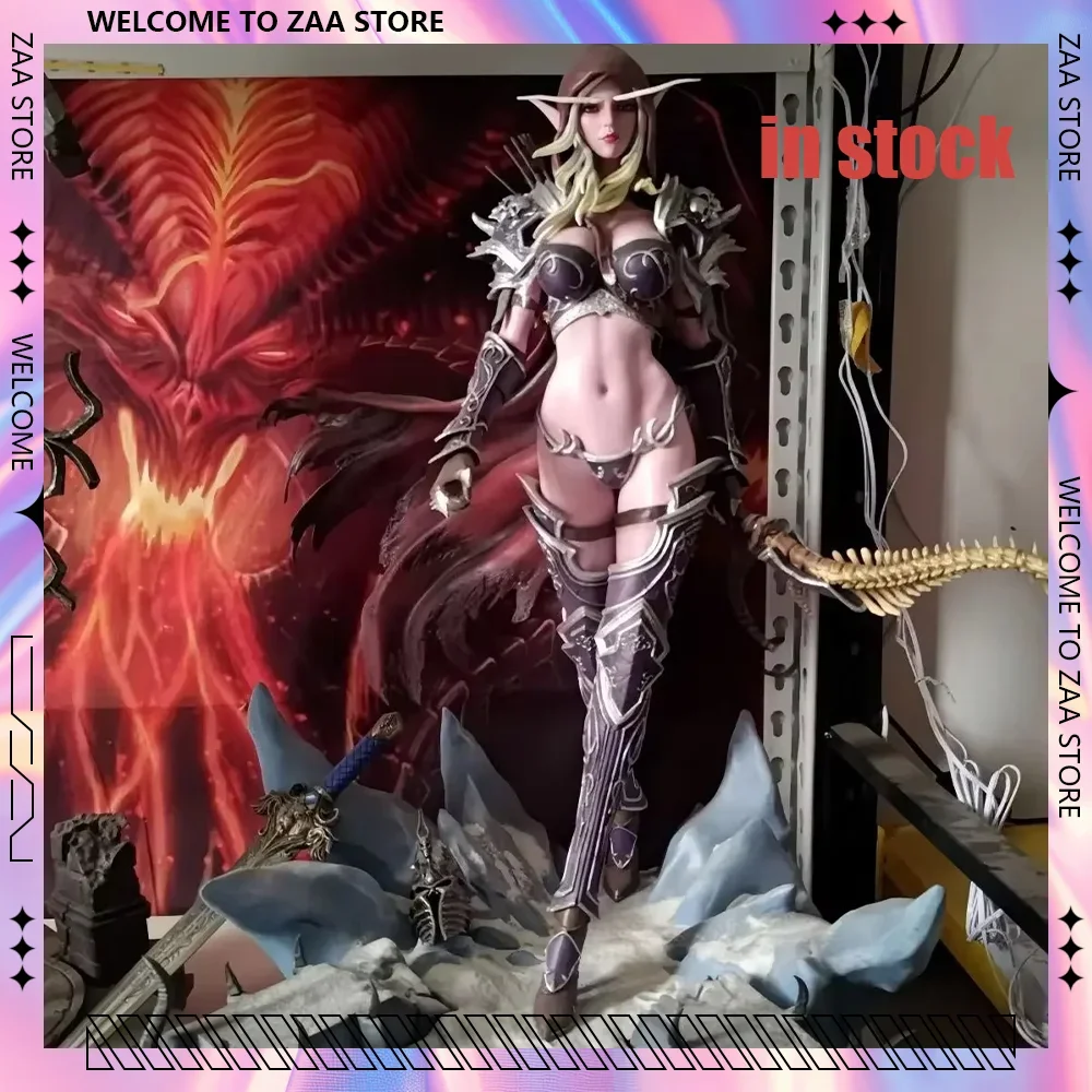 44 см World of Warcraft аниме фигурка Sylvanas Windrunner фигурки двуглавая коллекция статуя