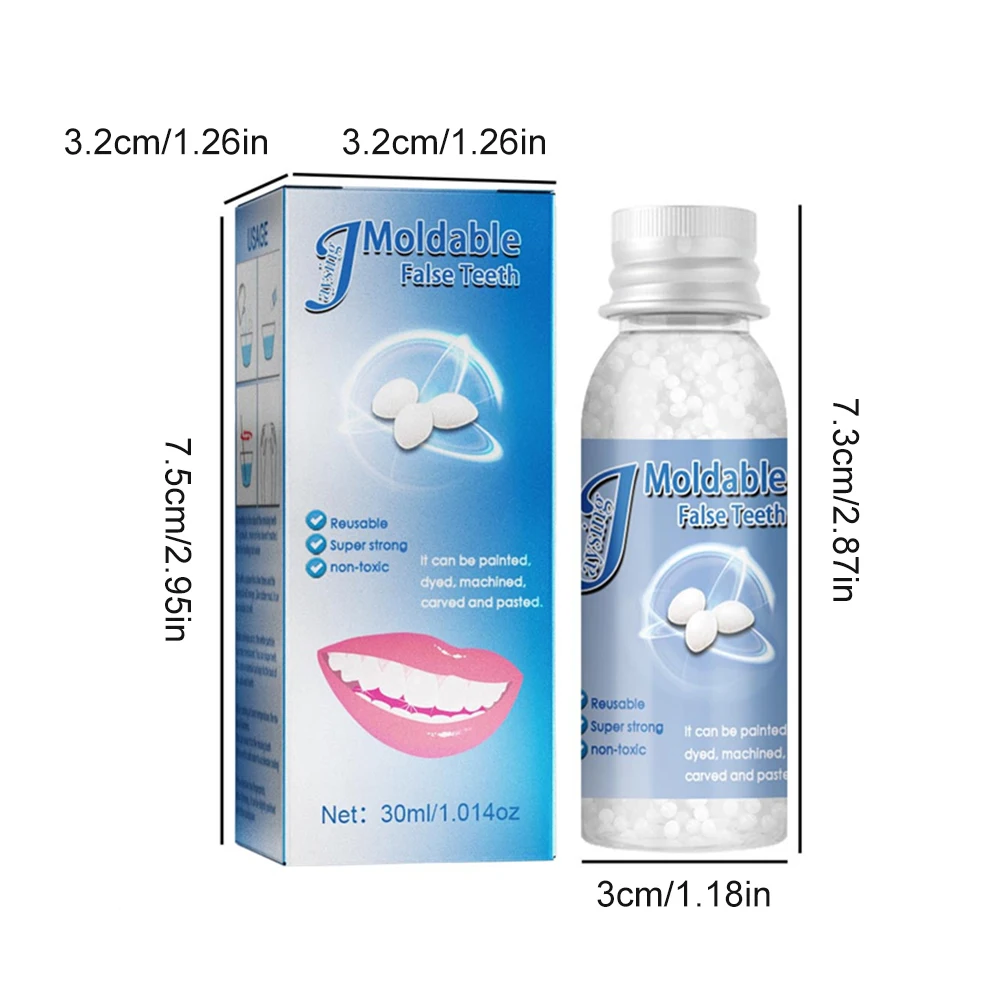 Полимерные накладные зубы твердый клей набор для временного ремонта зубов