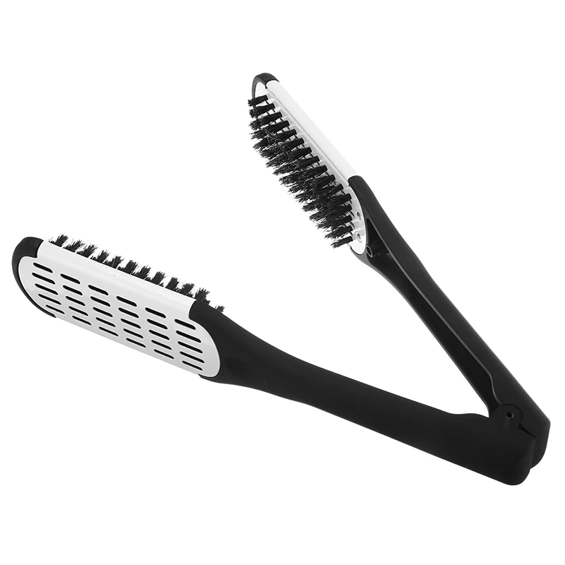 

Sdotter Hairdressing Comb Clamp Hairbrushes Boar Bristle Hair Straightening Double Sided Brush Hair Smoothing Board For Home Sal