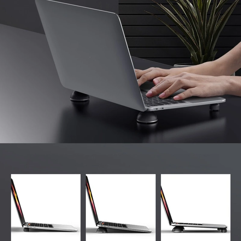 

Multi-Function Notebook Holder Bracket Foldable Laptop Radiator Desktop Tablets Riser Foot Pads Base Rack Anti-slip
