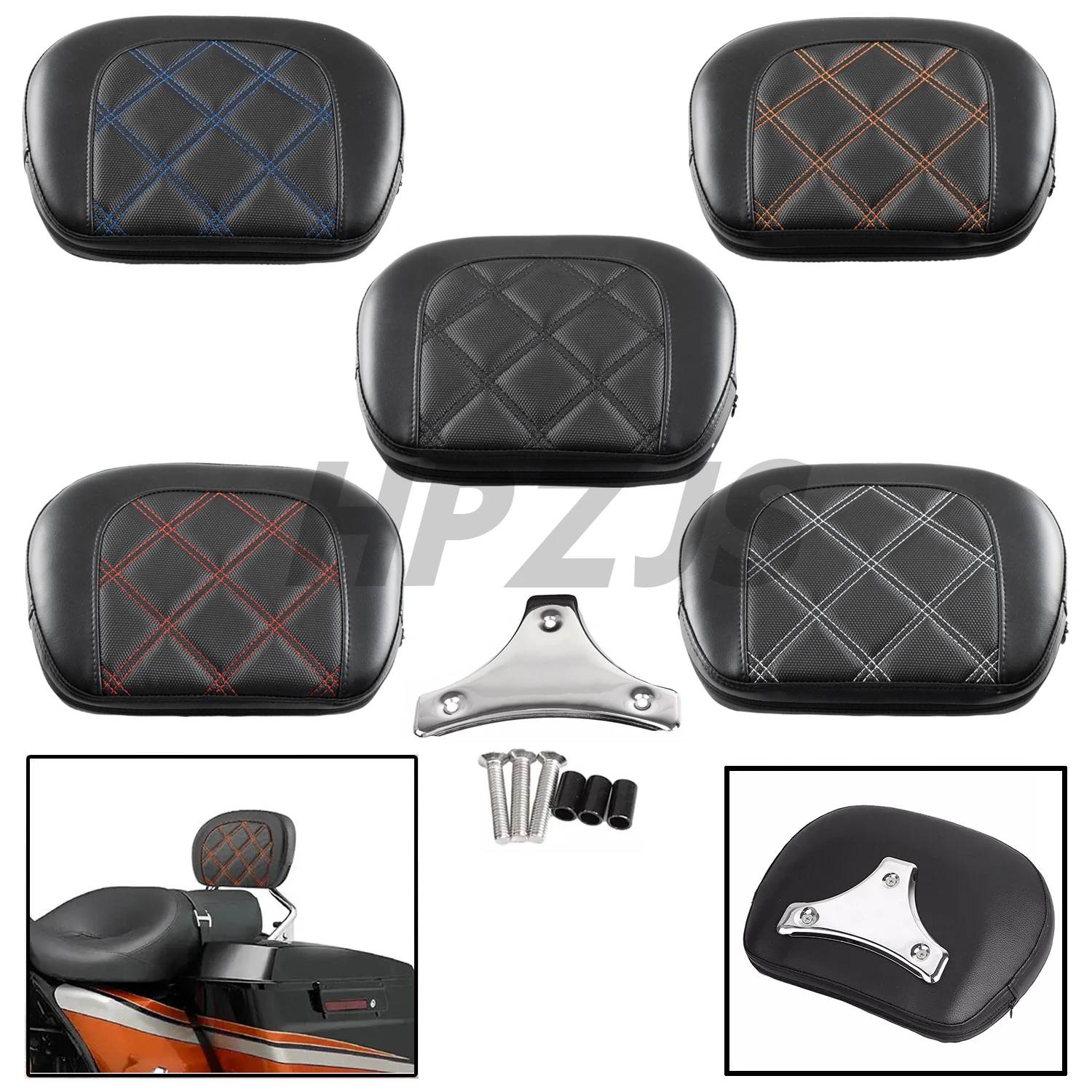 Мотоциклетная пассажирская спинка Sissy Bar хромированный кронштейн для Harley Touring CVO