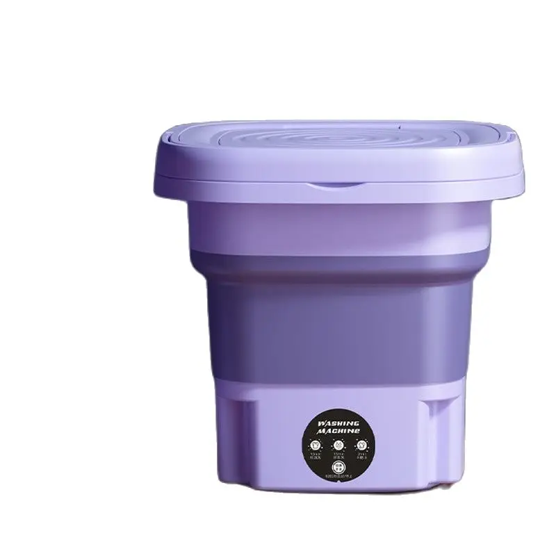 Бытовая маленькая Складная Стиральная машина для студенческого общежития нижнее белье носки портативная мини-машина для очистки моющее ведро