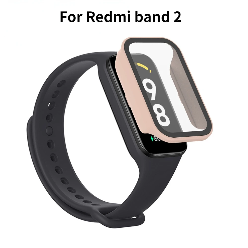 

Закаленное стекло + крышка для Redmi band 2, аксессуар для смарт-часов Redmi Smart band 2