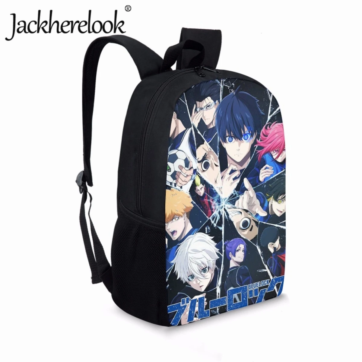 Jackherelook Anime BLUE LOCK Print Customized Schoolbags for Boys Girl's Bookbags Trend Sports Bags School Children Backpacks