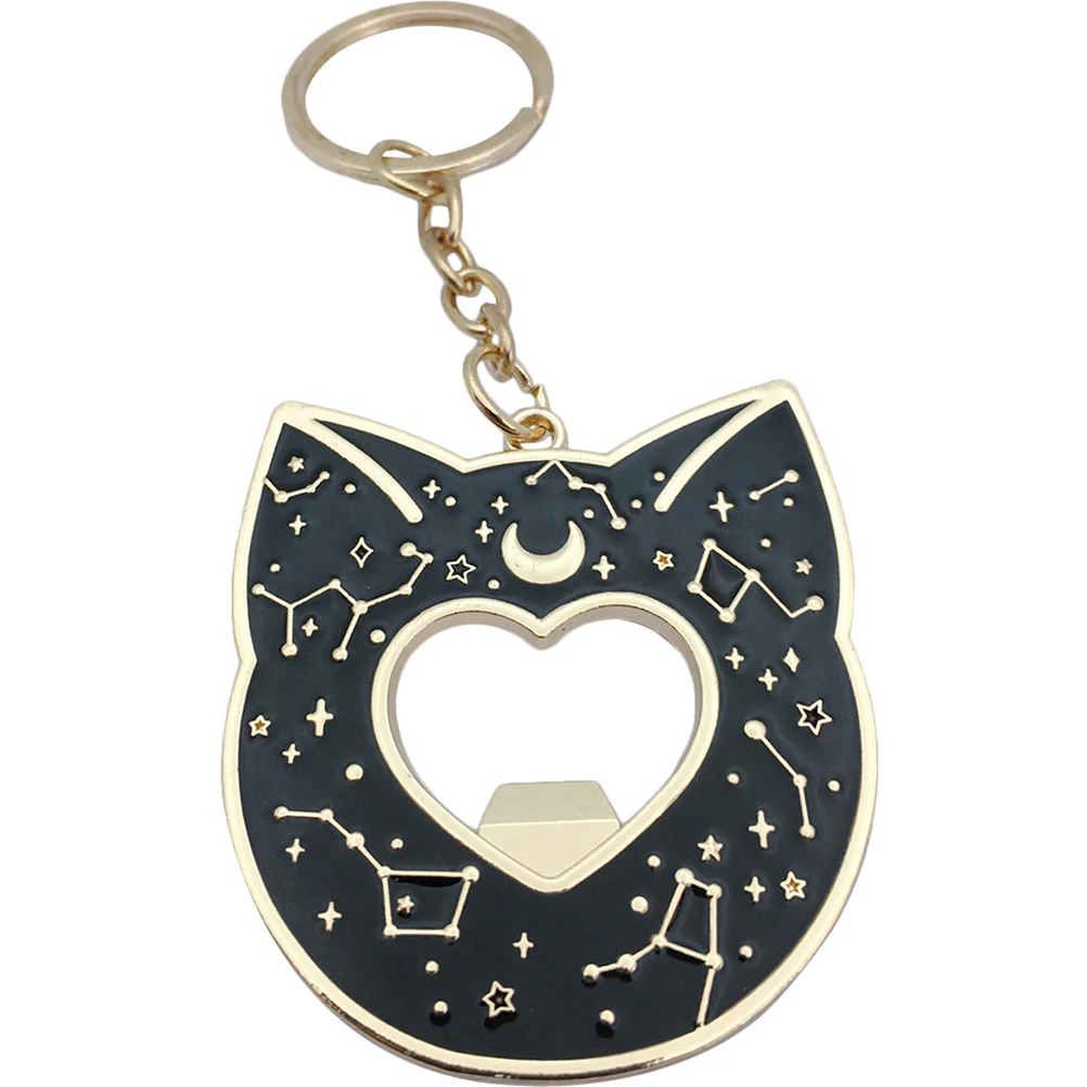 

Bottle Opener Keychain Adorable Cat Shape Beer Bottle Opener Keyring Gift
