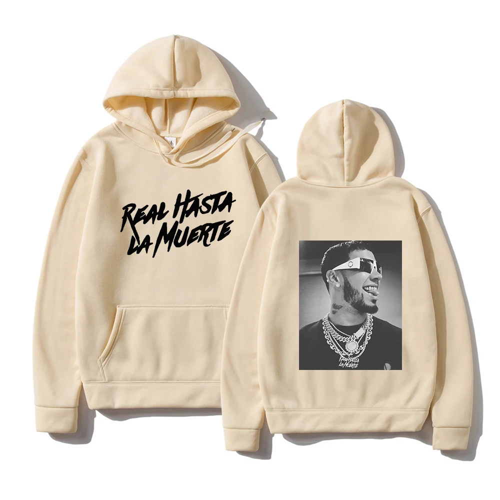 

Anuel AA Printed Hoodies Sweatshirt Coat Real Hasta La Muerte Casual Tracksuit Unisex Men Women Clothing Unisex Pullover Hoodie