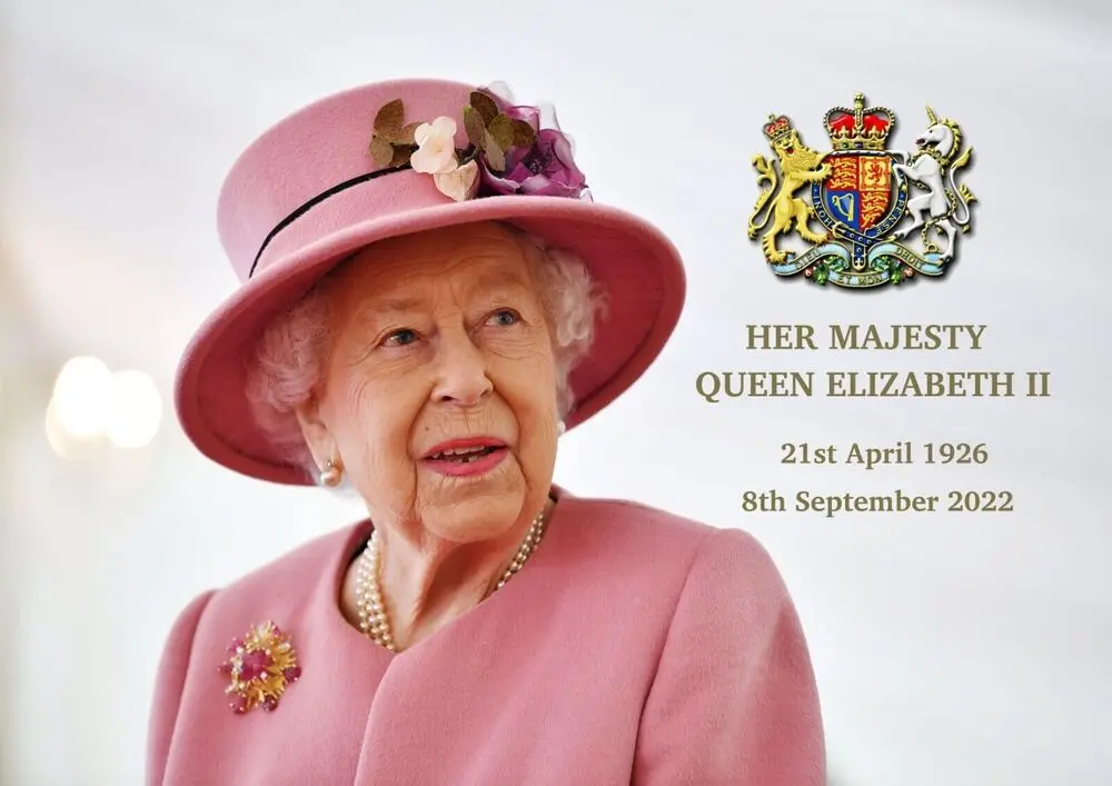 

Queen Elizabeth II Metal Plaque/logo