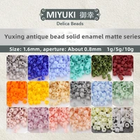 1 6mm miyuki yuxin solid enamel matte series antique rice beads diy bracelet accessories imported from japan