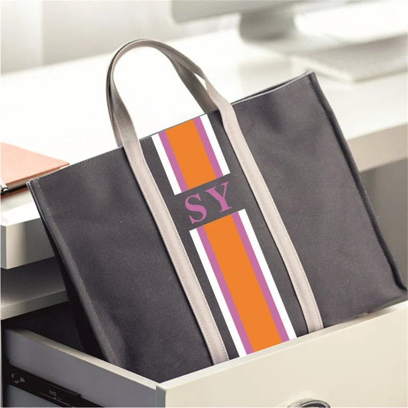 Personalised Monogram Large Jute Bag Beach Bag, Gift for Her, Market Tote Bag, Jute Tote bag, Reusable Shopping Bag, Lunch Bag