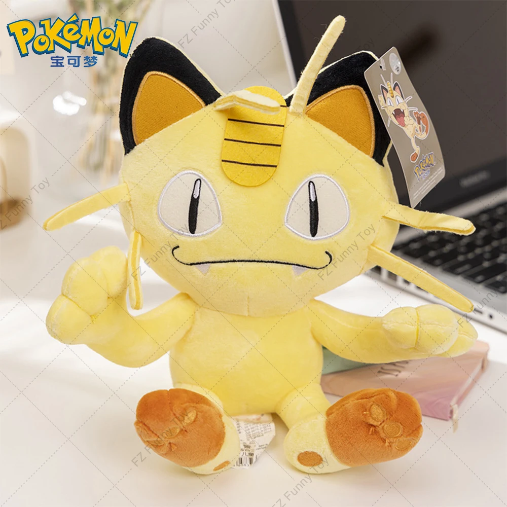 Оригинальная плюшевая игрушка Pokemon Alolan Vulpix Cubone Mew Yamper Litten Emolga Peluche фаршированный