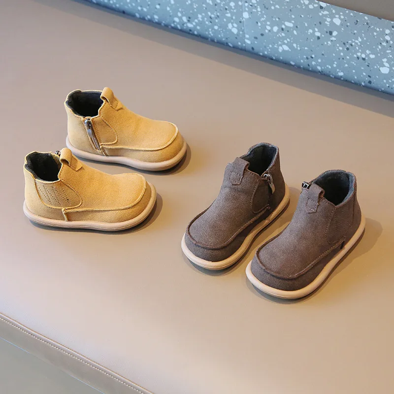 Детские модные ботинки Miqieer для девочек и мальчиков Детская вязаная обувь