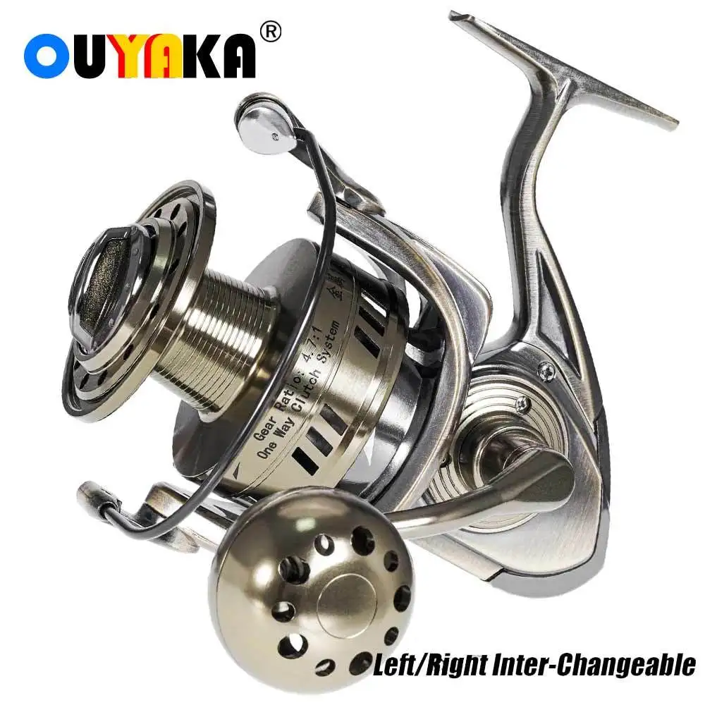 Sm12000 All Metal Fishing Reels Spinning Drag 25kg 13bb 650g Carp Wheel Moulinet Peche En Mer Carretilha De Pesca Seabass Tools