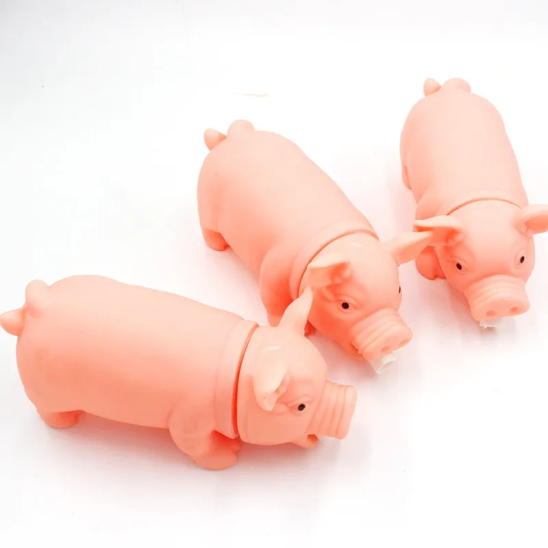 

Large Pet Pig Simulated Toy High Quality Silicone Large Screaming Toy Cute Shriek Pet Playing Interactive Squeak Dog Accessories