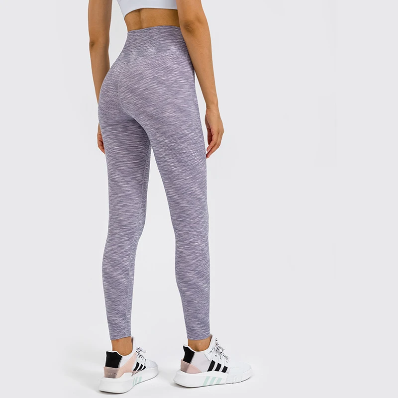 Lulu Leggings Women's Pants Yoga Gym Tennis Female Fitness Pants Seamless Leggings Sport Women Clothing Sportwear Stripe Tights