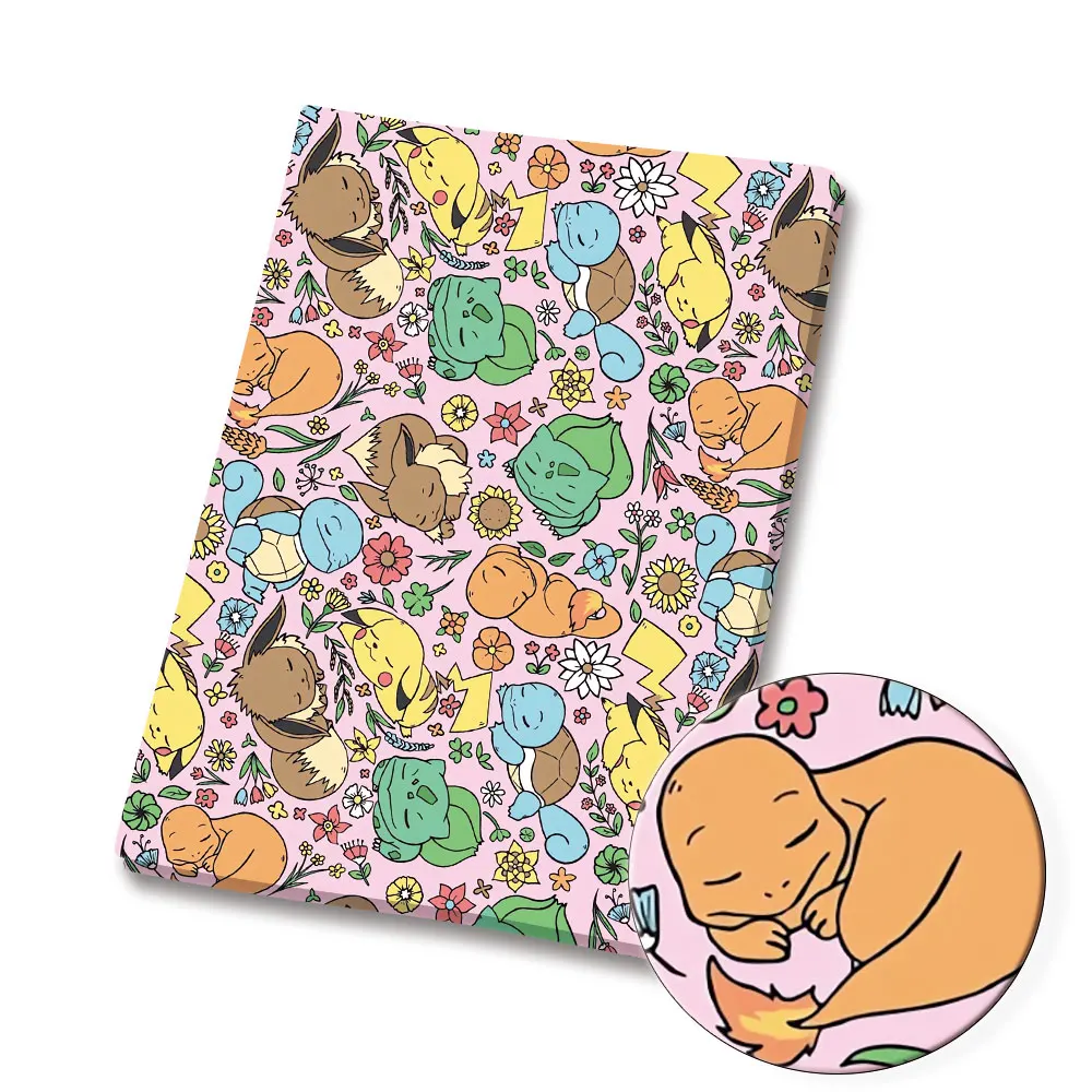 Ткань с рисунком покемона 140*50 см ручное шитье лоскутное детское платье домашний