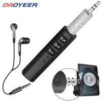 oaoyeer bluetooth compatible car kits auto 3 5 mm jack wireless aux bluetooth receiver adapter for headphone pc mp3 speaker