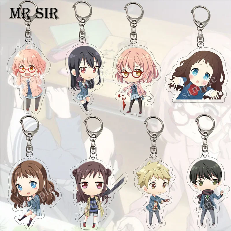 

Аниме брелок Kyokai no Kanata Beyond the Border фигурка Мирай Курияма шиндоу Ai Nase Mitsuki акриловый кулон брелок подарки