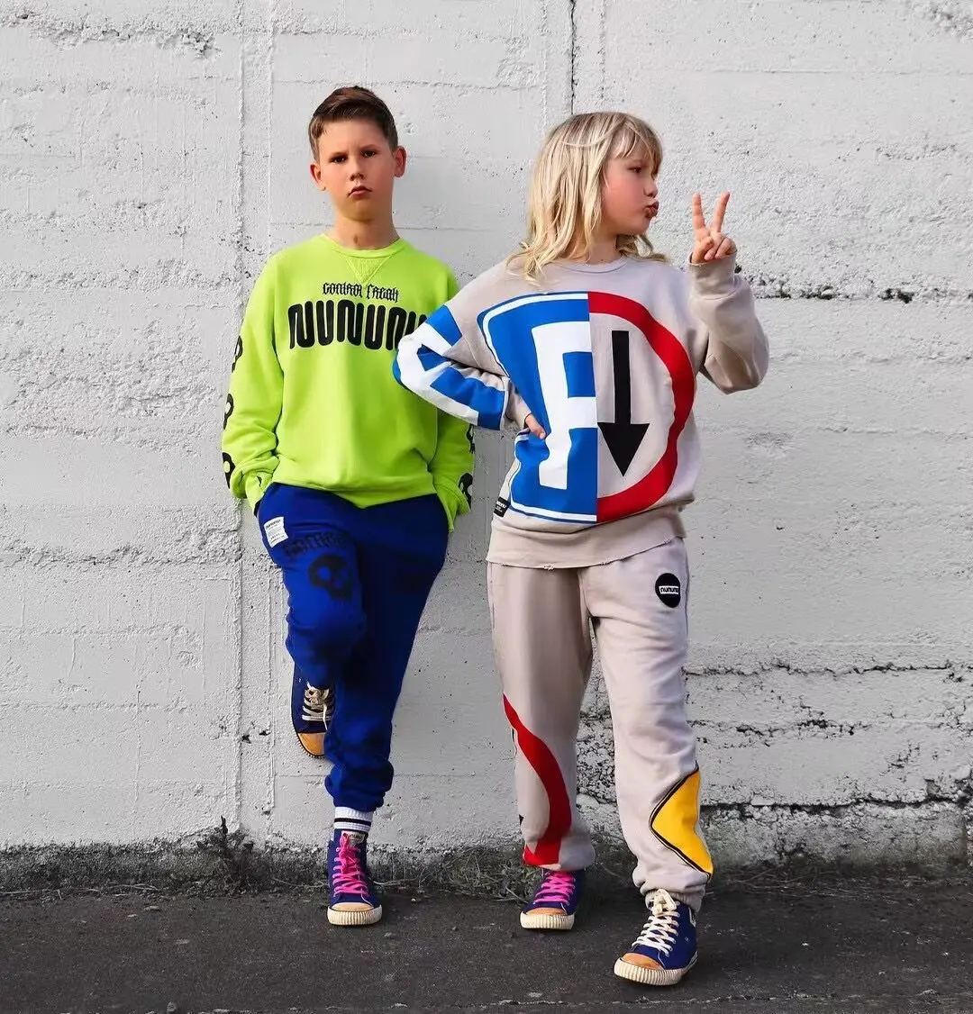 

Autumn Winter New Kids Boys Clothes Nu Pullover Sweatshirts and Pants Outfits Set Children Sweaters Outwear