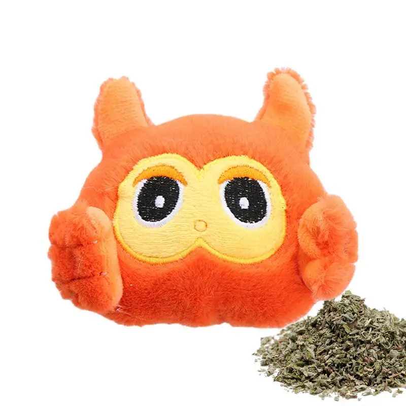 

Plush Catnip For Cat Toys Interactive Catnip Toys For Indoor Cats Cartoons Style Edible Safety Healthy Catnip Toy Pet Product