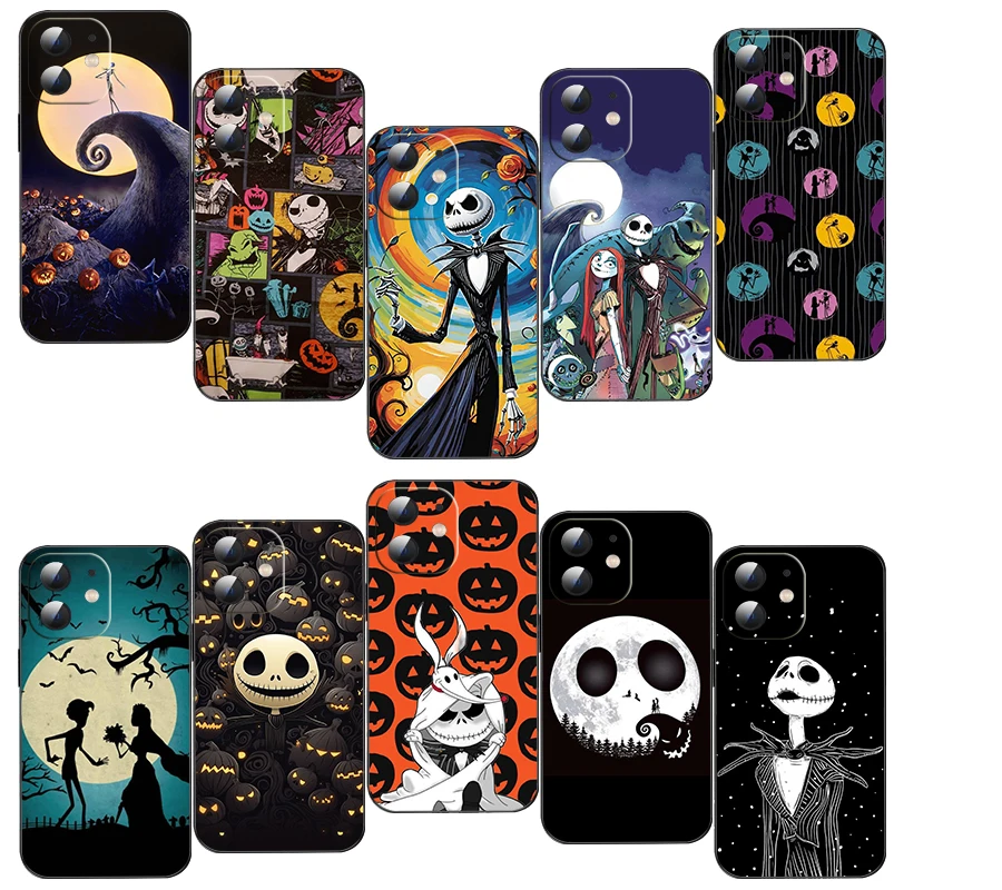 Мягкий силиконовый чехол G13 из мультфильма Кошмар перед Рождеством для iPhone11 12 13 14