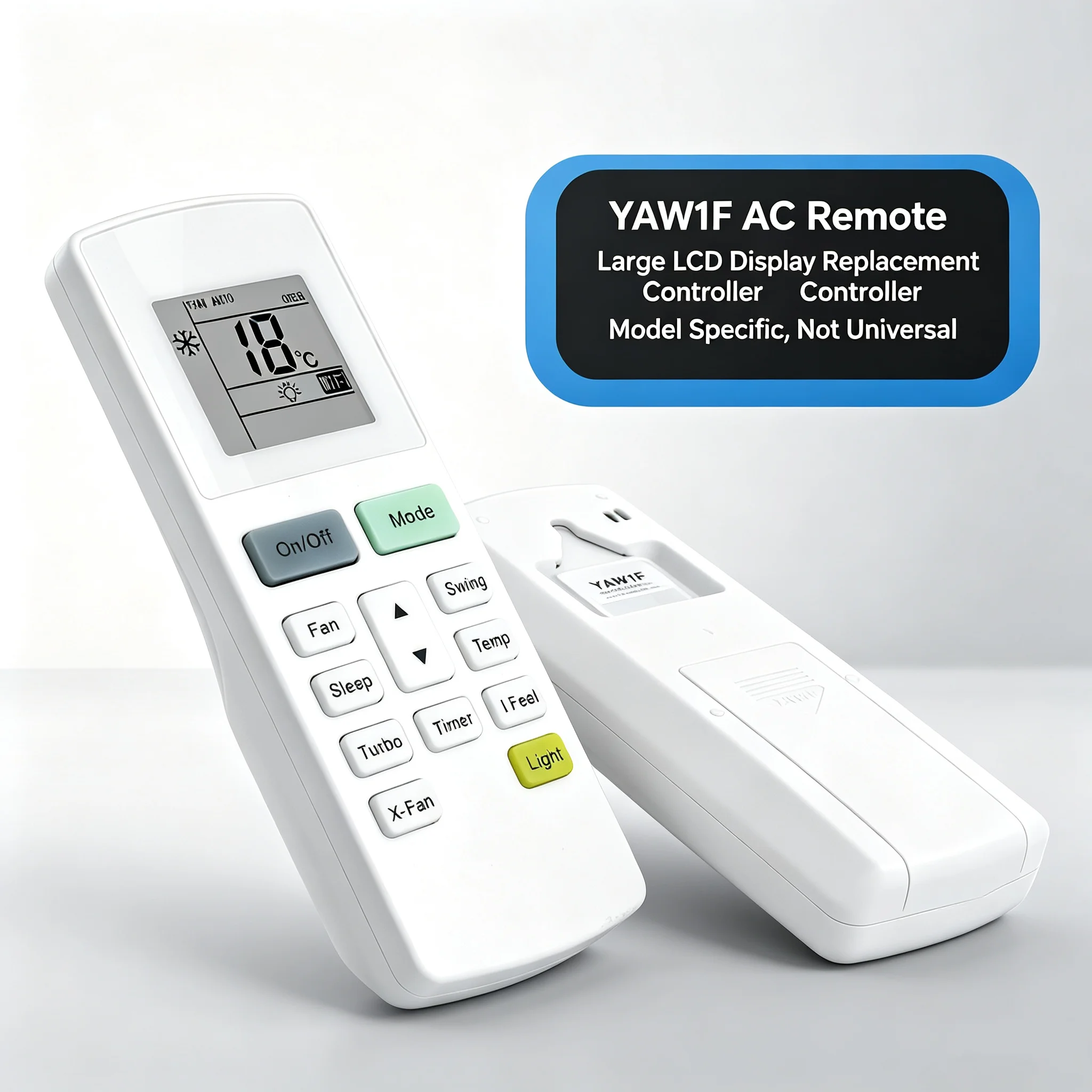 Фото Пульт дистанционного управления FAZV YAW1F с кнопкой Wi-Fi для кондиционеров GREE Montana Daitsu Hiyasu Sinclair Royal Clima, заменяет YAW1F1/YAW1F4/YAW1F9. ℉ / ℃   Свитч №5