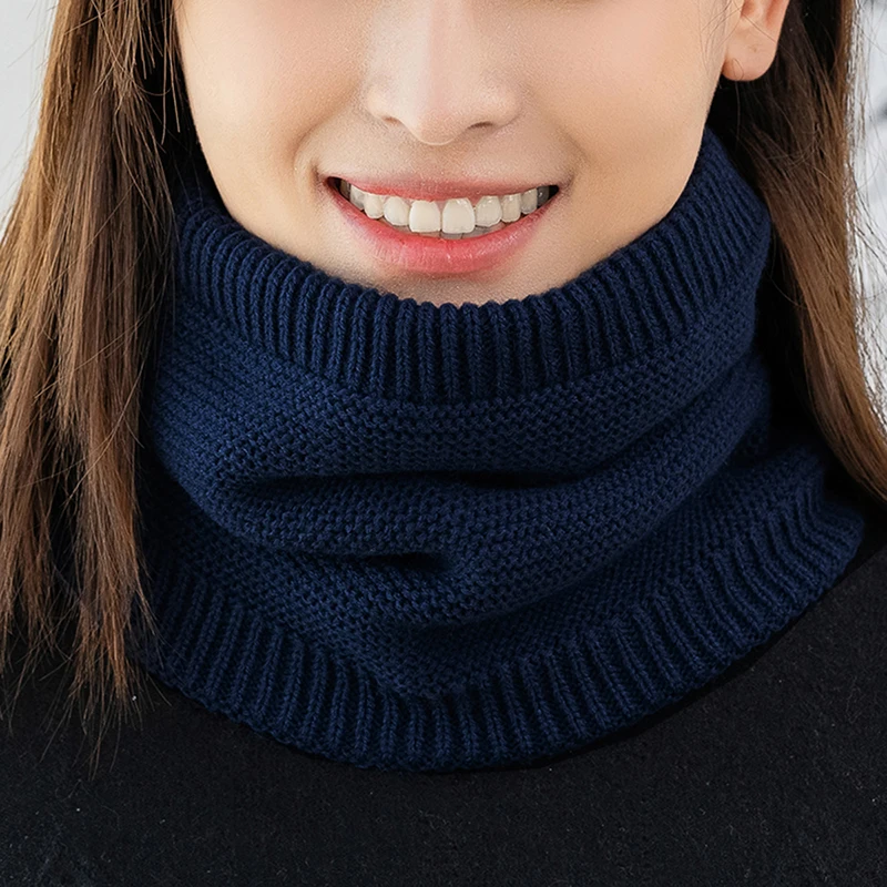 Многофункциональный модный шейный платок для женщин LMLAVEN зимний однотонный