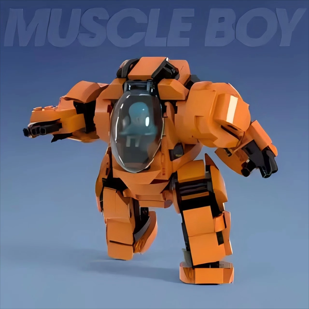Детский творческий мини-робот-модель оранжевый мускул мужской робот набор