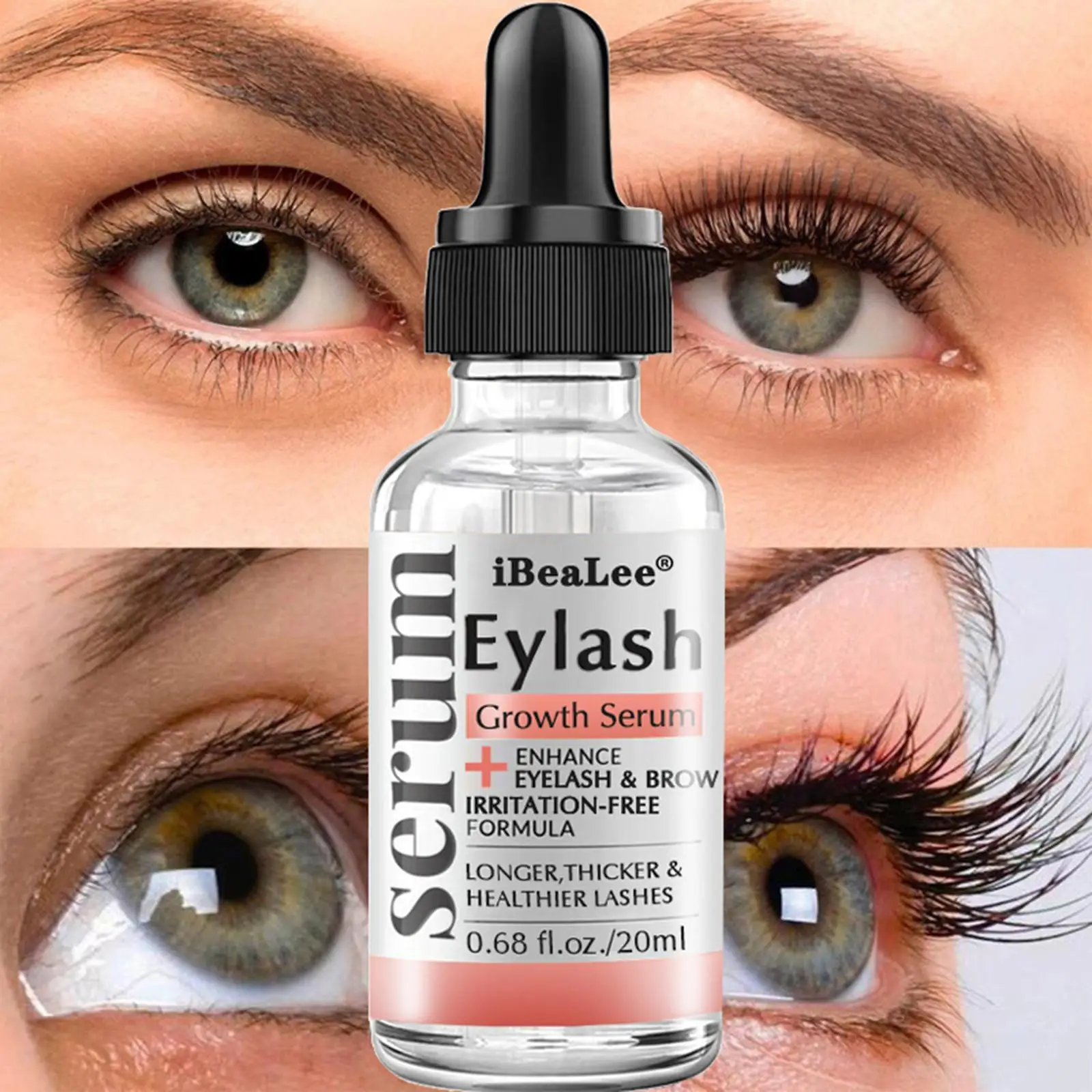 

20ml Brow Eyelash Growth Serum Moisturizing Liquid Conditioner Enhancer Lashes Boost Growth Serum Eyelash Longer Fuller Thicker