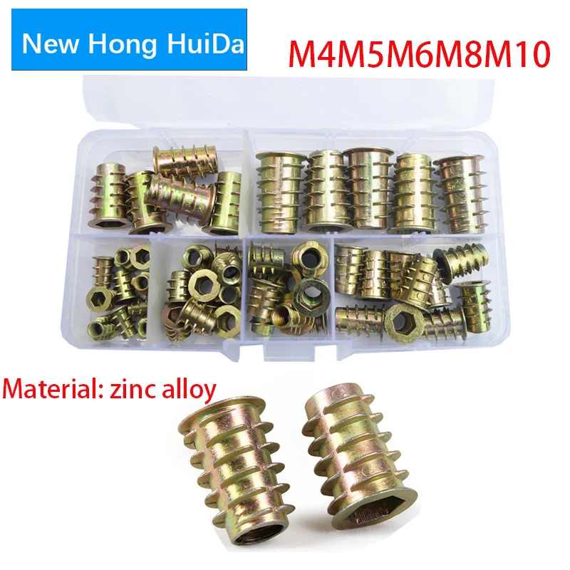 

Internal and External Nuts Countersunk Hexagon Furniture Nuts Embedded Parts Trapezoidal Screw Cap Sleeve Box M4M5M6M8M10