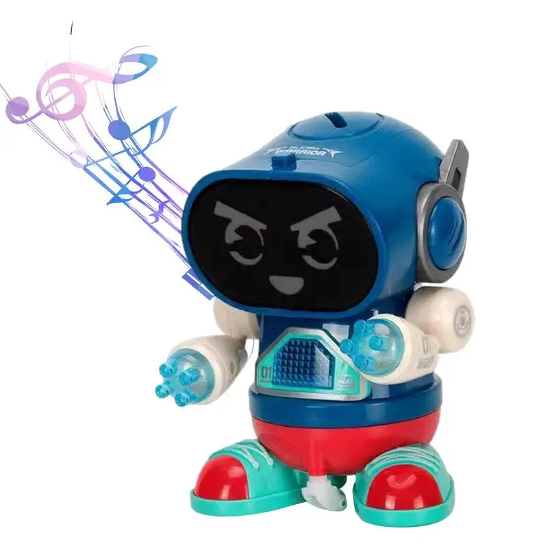

Игрушки-роботы для детей, светящийся музыкальный Танцующий Робот на батарейках, Интеллектуальный ходячий робот для малышей, подарок на ден...