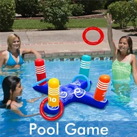 inflatable ring throwing ferrule inflatable ring toss pool game toy kids outdoor pool beach fun summer water toy