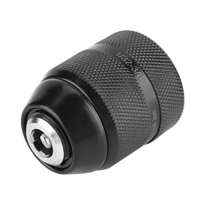 

1pc New Keyless Drill Chuck 3/8 Thread 0.8mm-10mm locking function Metal Drill Chuck for Hand Electric Drill