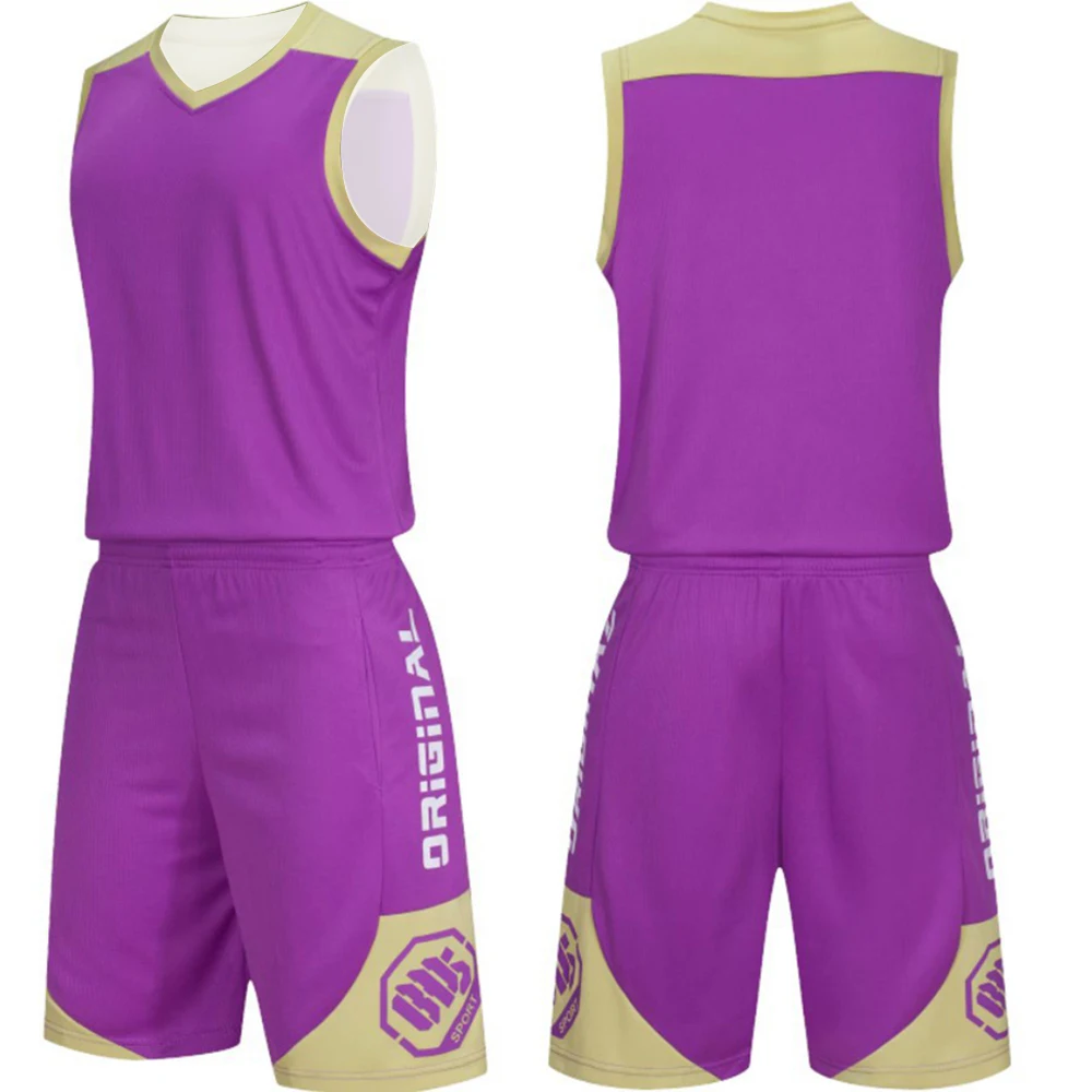 Men College Basketball Jerseys Uniform Sportswear Youth Boys Basketball Jerseys Set Basketball Jerseys Set Training Apparel