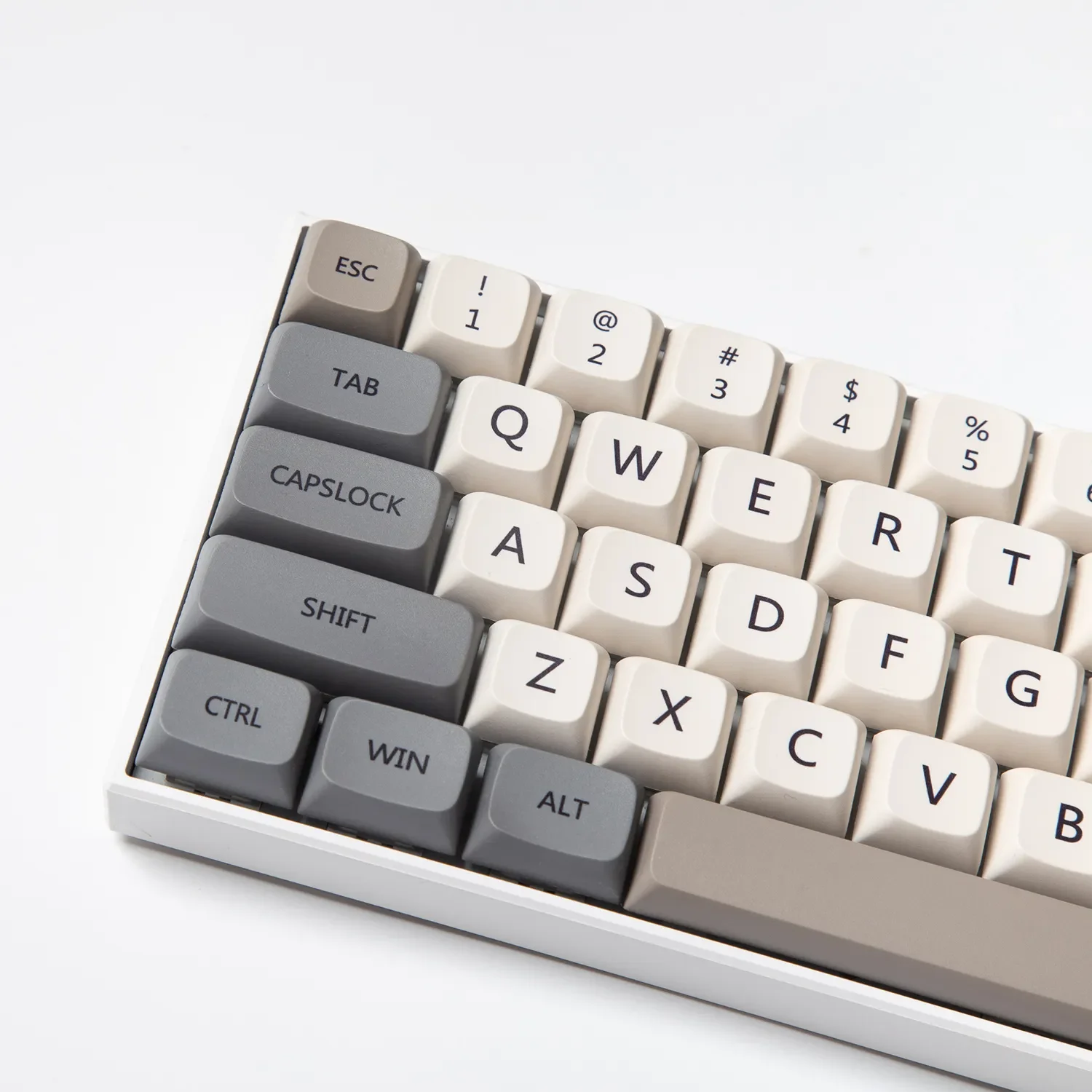 

Профиль 120 PBT Keycap DYE-SUB персонализированный минималистичный белый серый английский японский Keycap для механической клавиатуры MX Switch