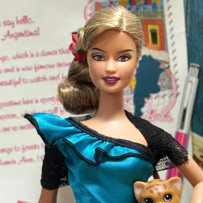 Фото Кукла Mattel Barbie Argentina Dolls Of The World, подлинная, лимитированная серия, коллекционный подарок для взрослых коллекционеров, изысканный подарок №4