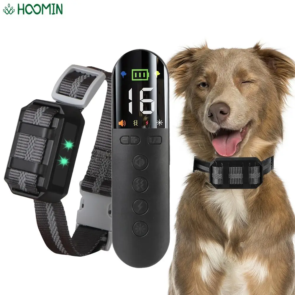 

Dogs Necklace Beep Vibration Shock 1200m Wide Range Remote Electronic Pet Dog Training Collar Waterproof Device LCD Light Modes