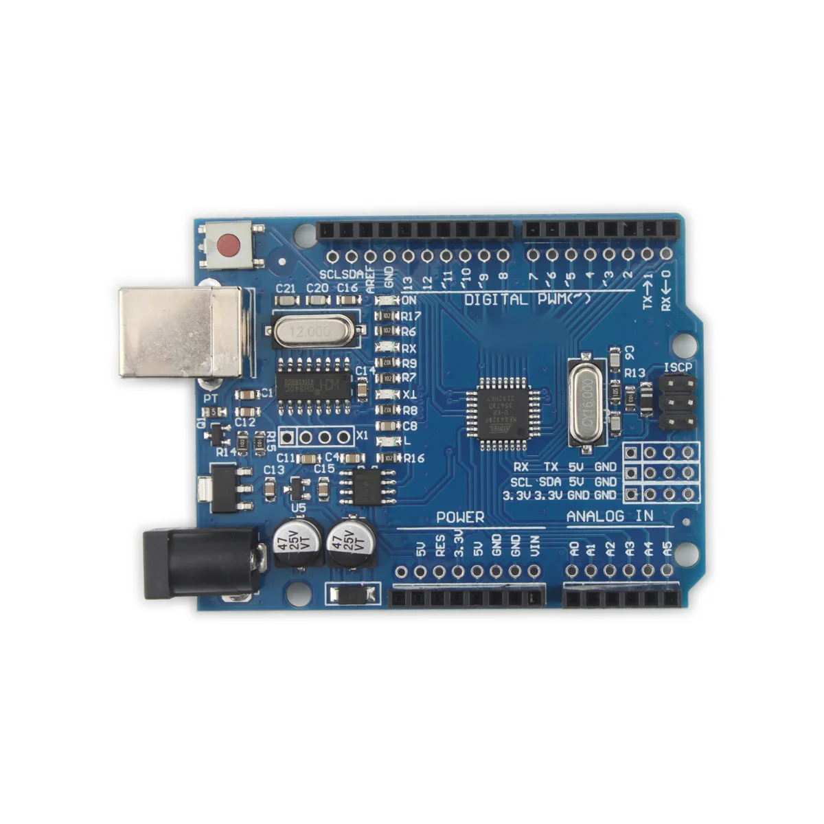 20pcs/lot UNO R3 Development Board ATmega328P Chip CH340G For Arduino UNO R3 With Straight Pin Header