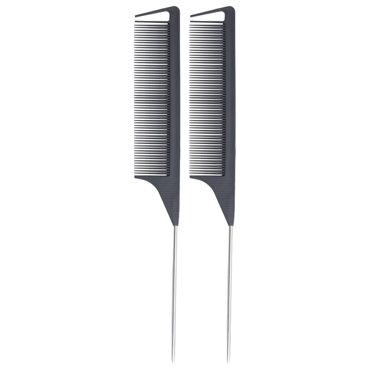 30-компонентная расческа с пробором для косичек крысиным хвостом стальная