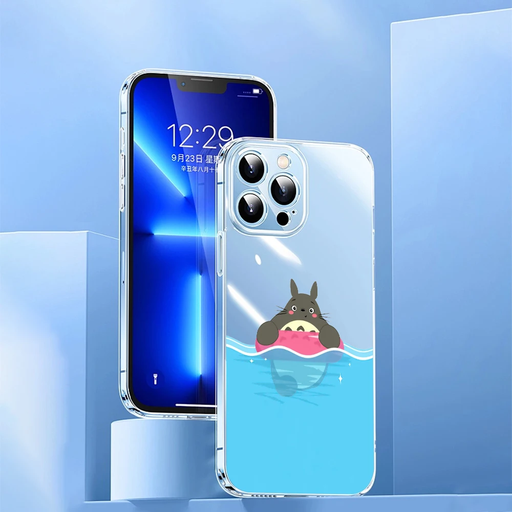 Прозрачный чехол для телефона с забавным Тоторо в Японии SAMSUNG A34 A30 A26 A25 A24 A23 A22 A21 A20