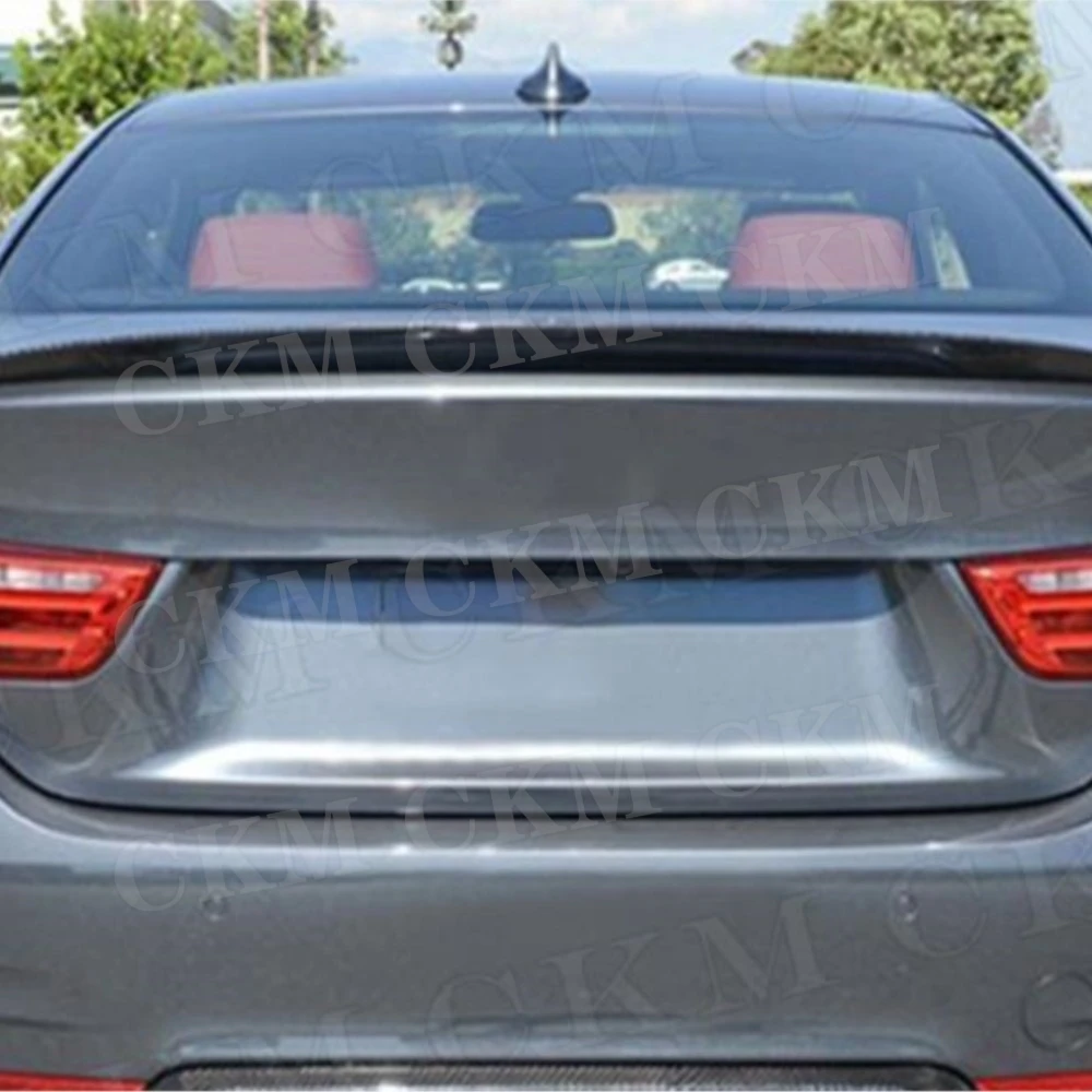 Фото CKMUUER Для BMW 4 серии F32 (не кабриолет) F36 Седан 2014-2019 Глянцевый задний спойлер на багажник Автомобильное антикрыло №1