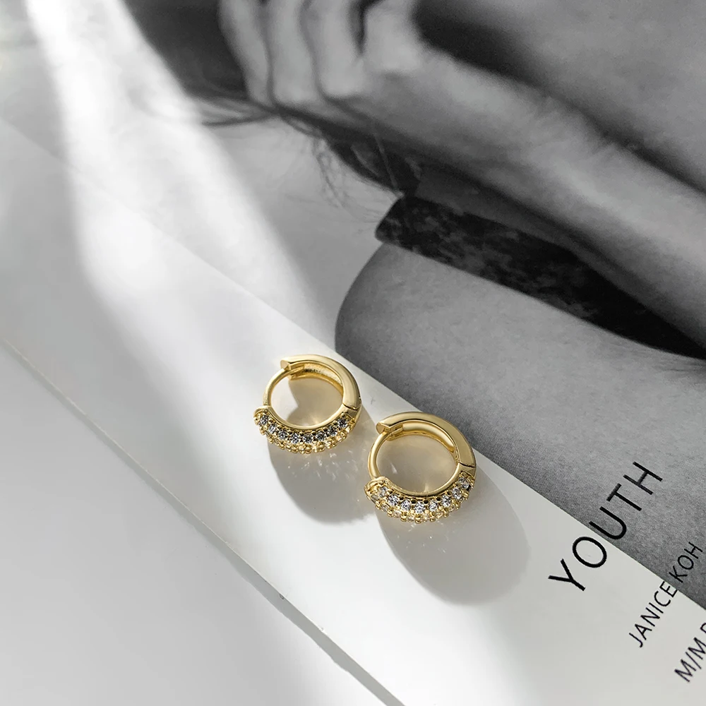 3 пары/набор блестящие серьги-кольца из нержавеющей стали