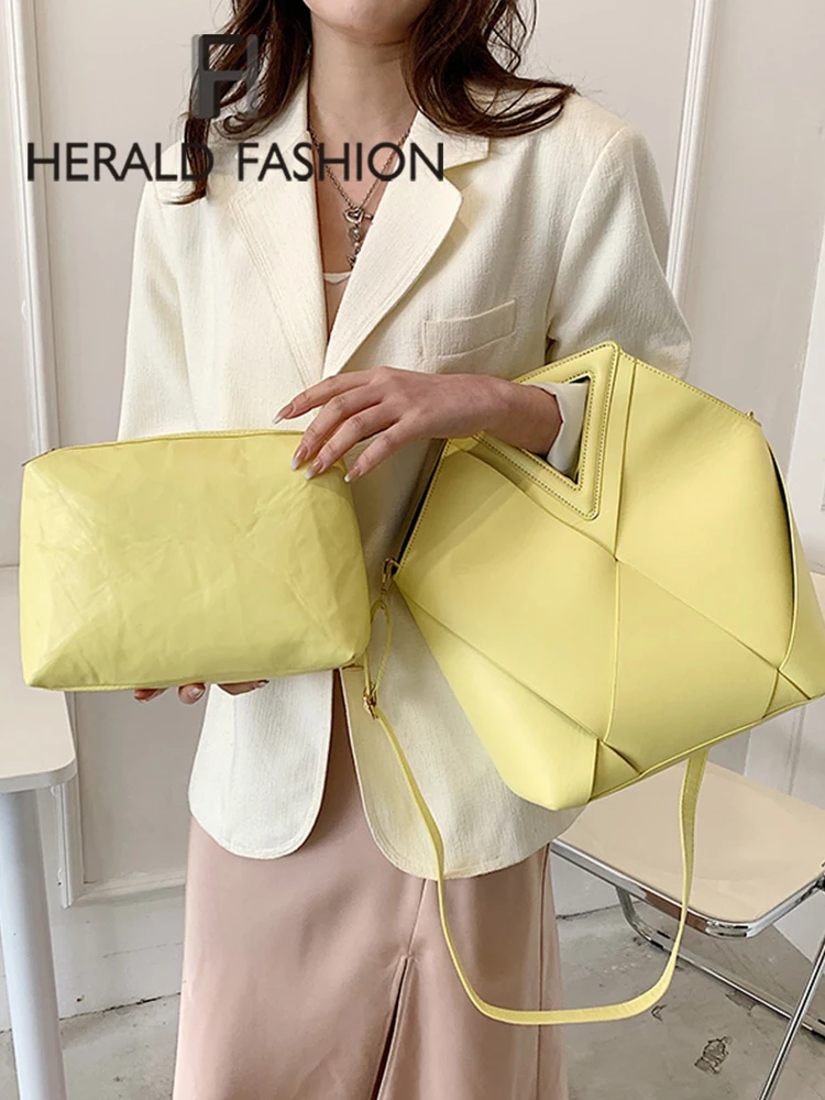 

Weave Plaid Leather Crossbody Bags For Women 2022 Ladies Brand Simple Trend Shoulder Messenger Bags Designer Female Tote Handbag