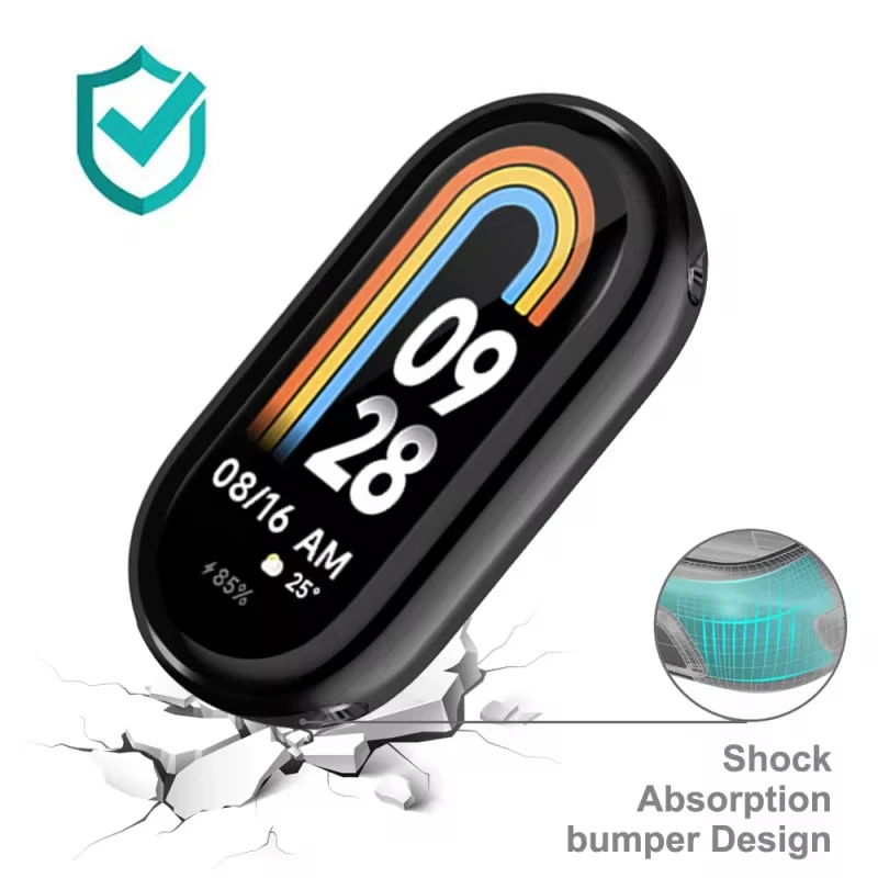 Чехол из ТПУ для Xiaomi mi Band 8 9 NFC аксессуары универсальный защитный бампер защитная